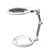 5X 10x Großer Lupenständer - Lupenlampen-Arbeitslicht-Montagehalterung Freihändige...