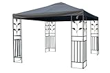 Pavillon Ersatzdach wasserdicht mit PVC Beschichtung 3 x 3 Meter - anthrazit - Universal...