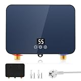 Elektrischer Durchlauferhitzer, 6000W 220V Mini Instant Elektro Wassererhitzer, Untertischboiler...