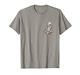 Pocket Skelett Klarinettenspieler Floral Cottagecore Halloween T-Shirt