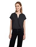 Street One Damen Bluse mit Armansatz Schwarz 46