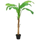 CIADAZ Künstlicher Bananenbaum mit Topf 180 cm Grün, Künstliche Pflanzen Deko, Kunstpflanzen Wie...