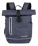 Travelite Rolltop Rucksack wasserfest, Fahrradrucksack, Freizeitrucksack mit Rolltop Verschluss &...