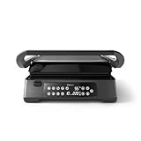Philips Kontaktgrill - Temperaturfühler und 8 Voreingestellte Funktionen Grill mit großer...