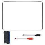 Hiziwimi 1Pcs 30X21cm Weiße Tafel Trocken Abwischbares Mini Whiteboards, A4 Doppelseitige Weiße...