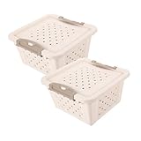 HEMOTON 2 Stück Hamster Transportbox Atmungsaktive Kleintiertrage für Hamster Meerschweinchen und...
