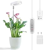 Cieex Pflanzenlampe Led Vollspektrum für Zimmerpflanzen, Höhenverstellbare Pflanzenlicht,4...