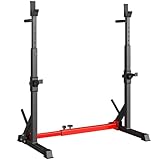 LIFERUN Squat Rack Hantelständer, Kniebeugenständer, verstellbare Langhantelablage...