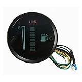Motorrad-Kraftstoffanzeige, Kraftstoffstandsanzeige Tank 12 V Tank Ölstandsmesser Mit LCD-Display...