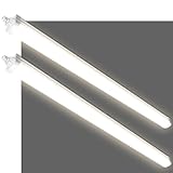 ALUSSO 2 Stück LED Feuchtraumleuchte 117CM, 36W 4320LM LED Röhre 4000K, IP65 Wasserfest...