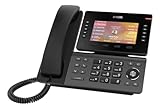 Snom D865 IP Telefon, SIP Tischtelefon, 5' IPS-Farbdisplay 1280 x 720 Pixel, 12 SIP-Identitäten, 10...