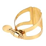 COOPHYA Messing Blattschraube Für Altsaxophon Mundstück Vergoldete Saxophon Ligatur Stabiles...