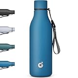 CodiCile Edelstahl Trinkflasche Thermobecher 550ml, BPA-freie Thermo Trinkflasche kalt&warm,...