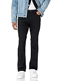 Amazon Essentials Herren Jeans, Slim-Fit-Stretch, Bootcut - Auslauffarben, Schwarz, 34W / 32L