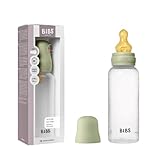 BIBS Babyflasche 270 ml. Sauger aus Naturkautschuk - Babyflaschenset. Anti-Kolik. BPA-frei....