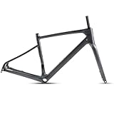 QAZXDRFG Carbon Gravel Bike Frameset 700C 45/48/51/54CM Road Off-Road Bike Scheibenbremsrahmen...