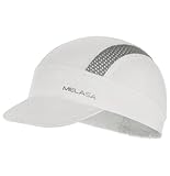 MELASA Fahrrad Cap, Kühlende Skull Cycling Cap Unterhelmmütze mit Sonnenblende, Sonnenschutz UV...