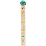 Bieco Holz Messlatte Kinder Zoo Skala 0,65-1,5m | Messlatte Kind Holz | Wand Holz Dekoration |...