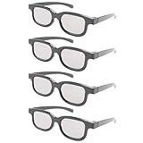 Uikdjgu 4-Teilige Polarisierte Passive 3D-Brille für Cinema IMIX-Bildschirm
