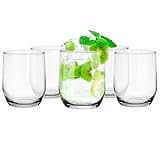 Glasmark KROSNO 1992 Trinkgläser Set Gläser 6 Stück 280 ml Wassergläser Cocktailgläser...