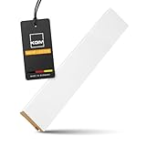 KGM Sockelleiste Express Modern – Weiß folierte MDF Fußbodenleiste – Maße: 2400 x 19 x 60 mm...