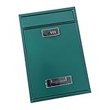 Ioensy Wandbriefkasten mit Zahlenschloss, Wetterfest Und Sicher für Den Außenbereich Im...