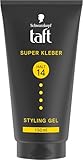 Schwarzkopf TAFT Gel Super Kleber (150ml), Haargel mit sofortiger Haftung für einen...