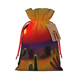 Weihnachts-Geschenktüten mit Kordelzug und Karten für Weihnachten, Party, Dekoration, Urlaub