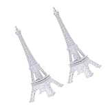 NUOBESTY 2 Stück LED Nachtlicht Eiffelturm Tischlampe Dekorative Schreibtischleuchte für...