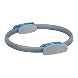 Relaxdays Unisex – Erwachsene Relaxdays Pilates Ring mit bungen 38 cm Doppelgriff gepolstert...