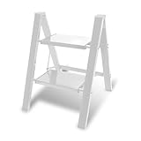 Peviasot Trittleiter, Klapptrittleiter 2 Stufen Klappbar, Leicht Stehleiter, Aluminium Tritthocker,...