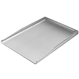 Universal Edelstahl Plancha 27x20CM Universal BBQ Plancha Grillpfanne passend für Weber Gasgrill...
