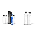 Sodapop Wassersprudler Logan Starterset mit CO₂-Zylinder und 3x Glasflasche & Glasflaschen-Set...