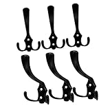 Ipetboom 6 Stück Vintage Garderobenhaken aus Rostfreiem Zinklegierung Retro Wandhaken für Kleidung...