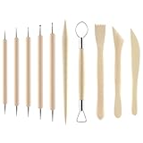 10 Stück Modellierwerkzeug Skulptur,Modelierwerkzeugset,Ton Werkzeug,Schnitzwerkzeug kit Sculpting...