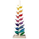 Generisch Rainbow Stacker | Developmental Toy Motor Skills Problem Solving Farbring Pyramide Mit...