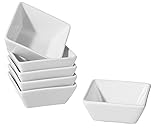 METRO Professional Tapasschalen groß, eckig, 6 Stück, weiß, geschirrset porzellan, Geschirr,...