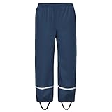 BSBUY Leichte Regenhose Kinder Matschhose Regenlatzhose Ohne Träger mit Reflektorstreifen...