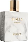 RAYHAAN Italia for Men Eau de Parfum 100 ml, Luxusduft für Herren, Weißer Marmor-Design,...