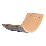 MEOWBABY Balance Board für Kinder - Kleinkind Wackelbrett mit Filz, 80x30cm Balancierbalken aus...