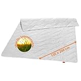sleepling Sommerdecke 135x200, Wildseidendecke 135 x 200, Sommerbettdecke leicht, Seidendecke mit...