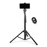 Amazon Basics Stativ für iPhones und Smartphones, ausziehbar auf bis zu 162 cm, Selfiestick-Modus...