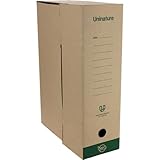 Uninature - Packung mit 50 Dokumenten, 100 % recycelter Karton, Format Folio, 38,5 x 27,5 x 11,5 cm,...