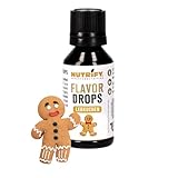 NUTRIFY Flavour Drops Lebkuchen 5 x 30ml VORTEILSPACK Aromatropfen ohne Kalorien, Geschmackstropfen...