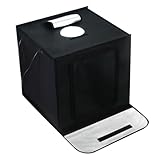 WATIIFUFU Professionelle kleine Faltbare Lichtbox mit Diffusor energiesparend und platzsparend...