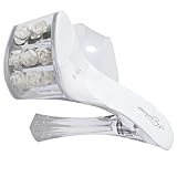 WESIEVYA 1 Paar Transparente Kristall Hochzeitssandalen Damen High Heels Sandaletten mit...