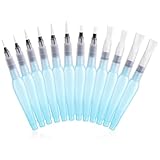 Knnuey 12er-Pack Nachfüllbare Aquarellstifte, Aquarellpinselstifte, Wasserpinsel für Aquarell,...