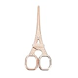 Outdoorm Bastelschere, Roségold, Retro-Turm-Design, Edelstahl, korrosionsbeständig, stabile...