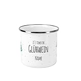 Herz & Heim® Glühweintasse mit Aufdruck - it's time for Glühwein - mit Ihrem Wunschnamen