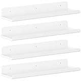 Lifewit Hängeregale für die Wand, 4er Pack Weißes 38CM Raumdeko für Bücherregal/Schallplatten...